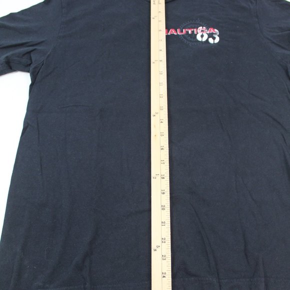 Nautica N-83 Sailing Graphic T-Shirt Navy Size Small Mens Spell Out Logo Cotton - Picture 7 of 7